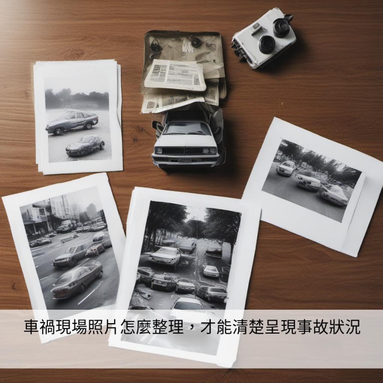 車禍現場照片怎麼整理,才能清楚呈現事故狀況